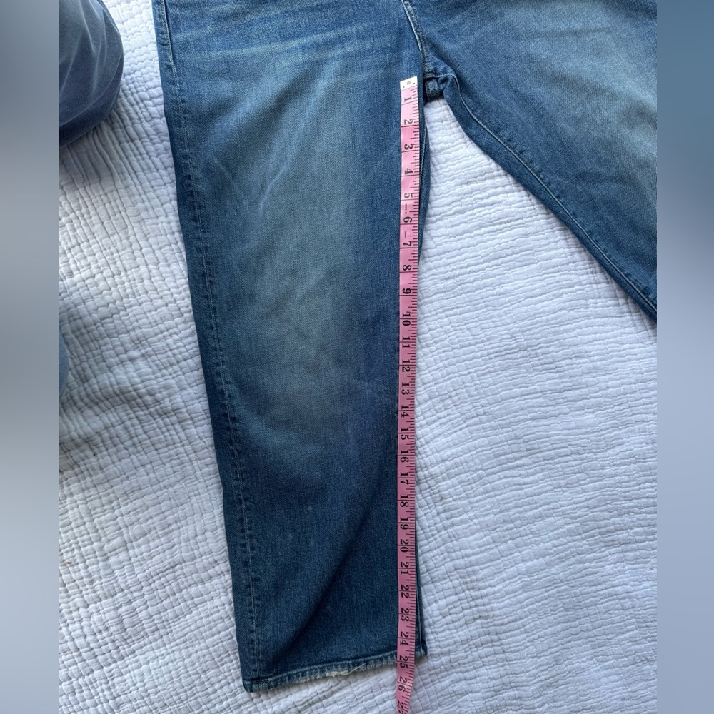 MOTHER Women's Medium Blue Straight Jeans - Picture 8 of 10